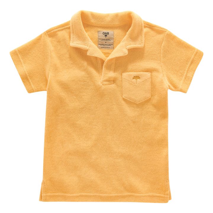 Terry Cloth Polo Shirt Apricot- Product image n°0