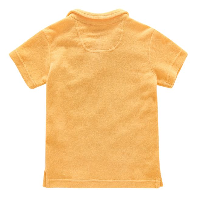 Terry Cloth Polo Shirt | Apricot
