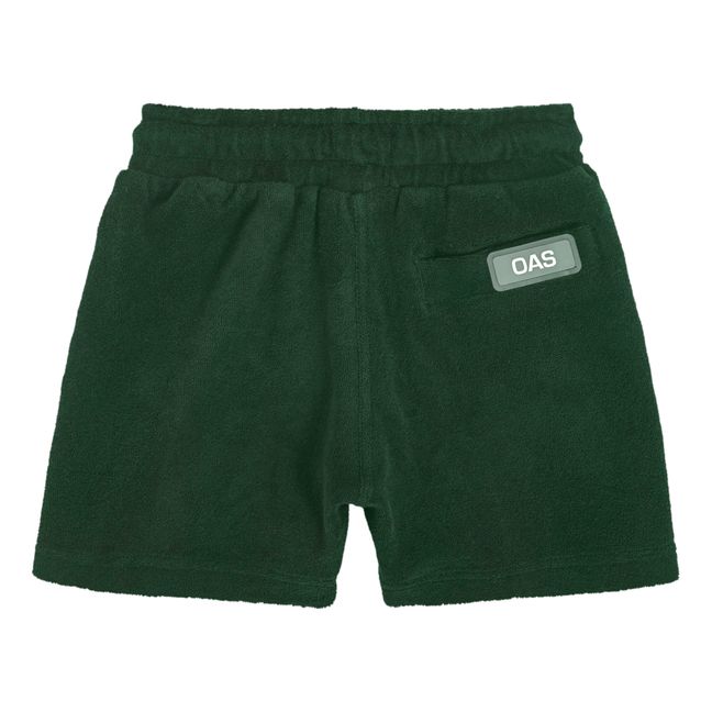 Terry Cloth Shorts | Chrome green
