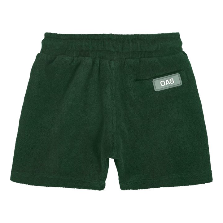 Terry Cloth Shorts | Chrome green- Product image n°2