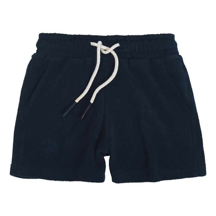 Terry Cloth Shorts | Navy blue- Product image n°0