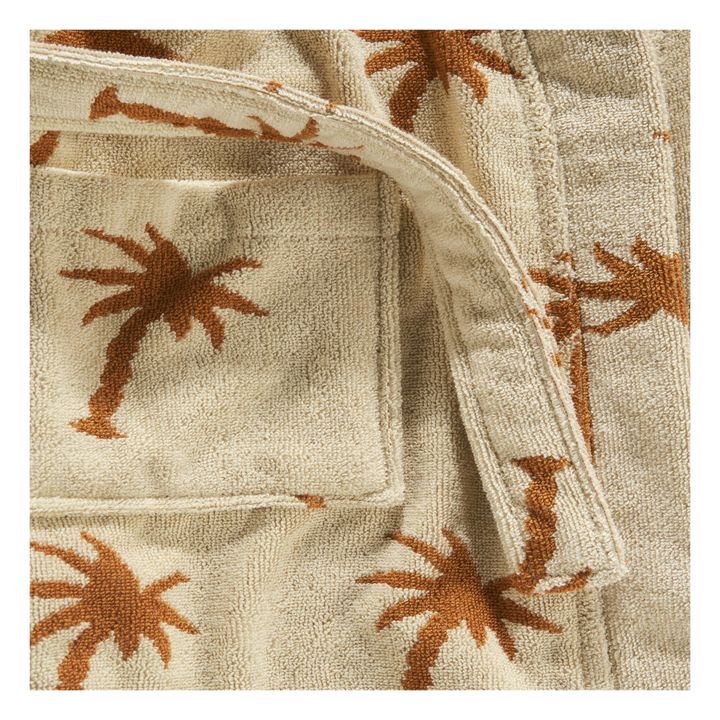 The Palmy Terry Cloth Bathrobe | Beige- Product image n°1