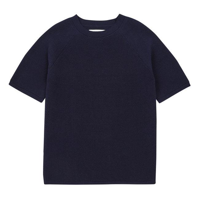 Camisetade algodón orgánico Azul Marino