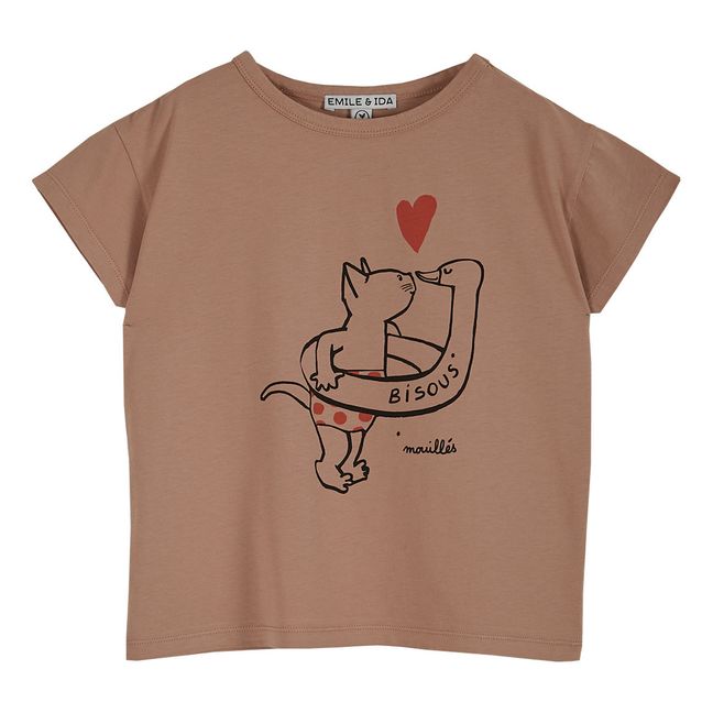 Bisous T-shirt Dusty Pink