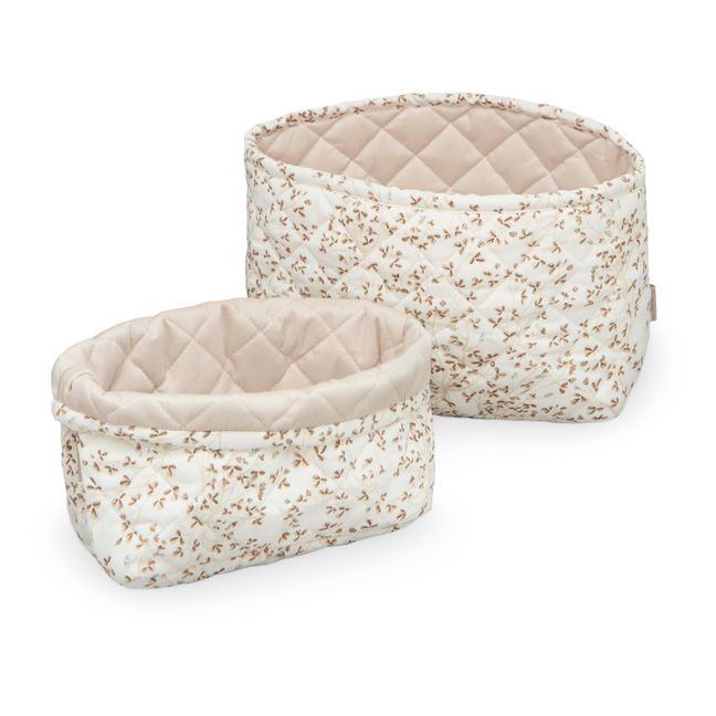 Quilted Storage Baskets - Set of 2