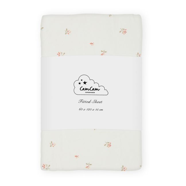 Drap-housse Poppies en coton bio