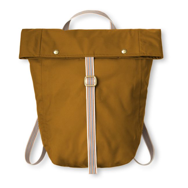 Recycled Polyester Backpack Amarillo Mostaza
