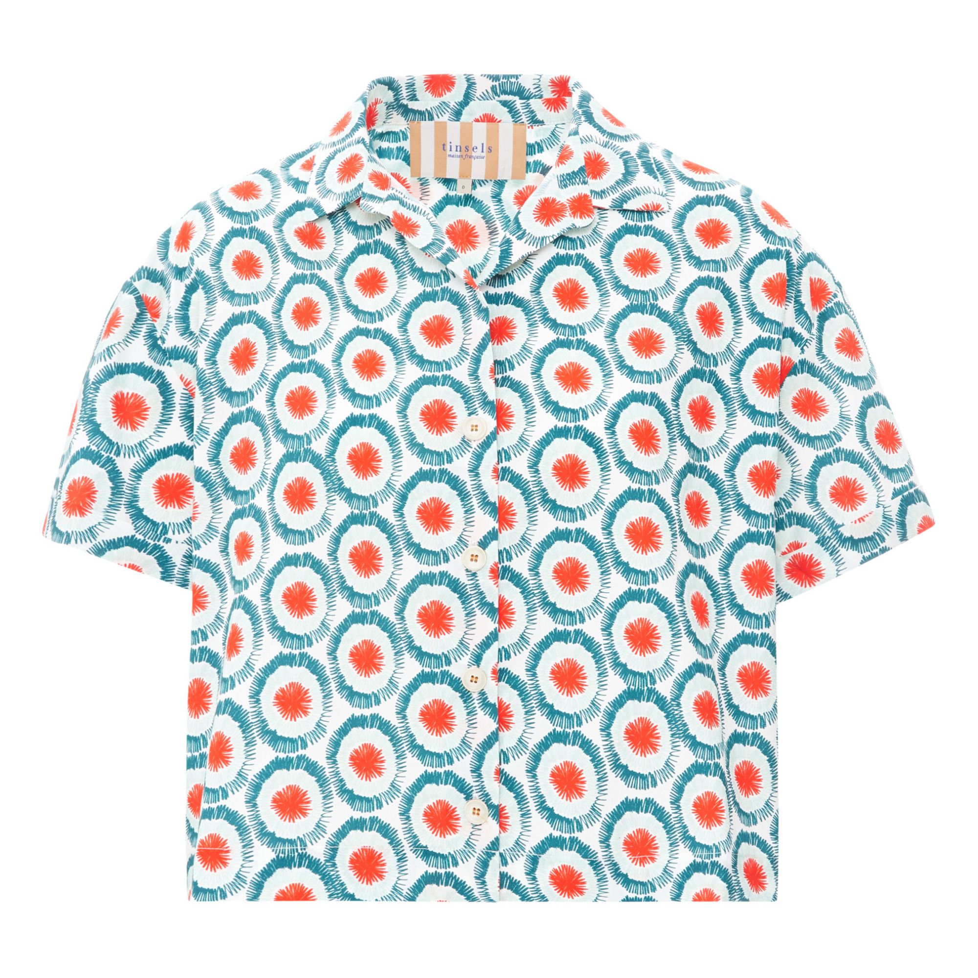 Teyvan Oursin Shirt Blue Tinsels Smartsocialwork co uk