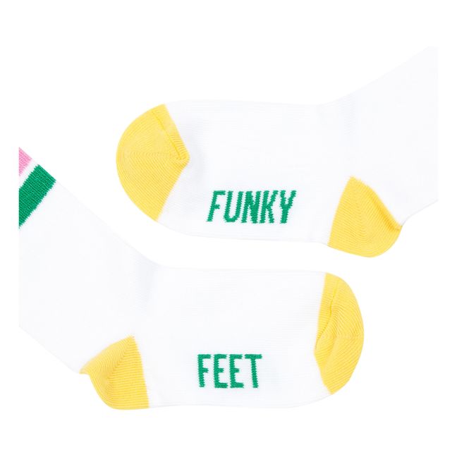 Pack 2 Chaussettes Funky Feet West Coast Blanc