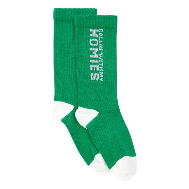 Pack 2 Chaussettes Chilling Homies Blanc