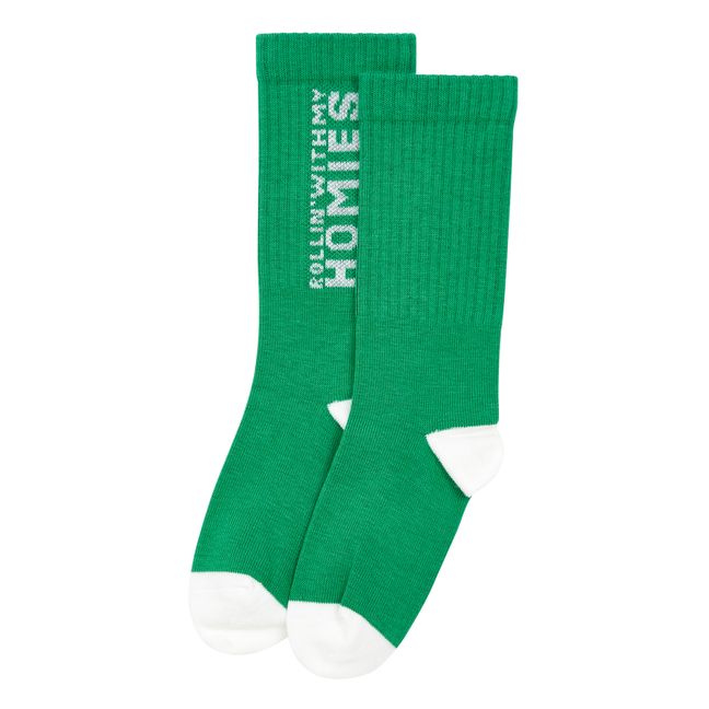 Pack 2 Chaussettes Chilling Homies Blanc