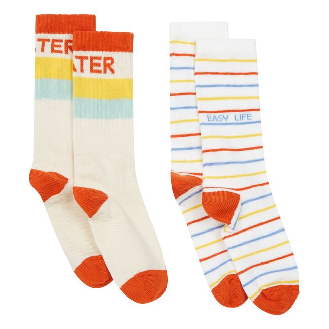 Skater Life Socks - Set of 2 White