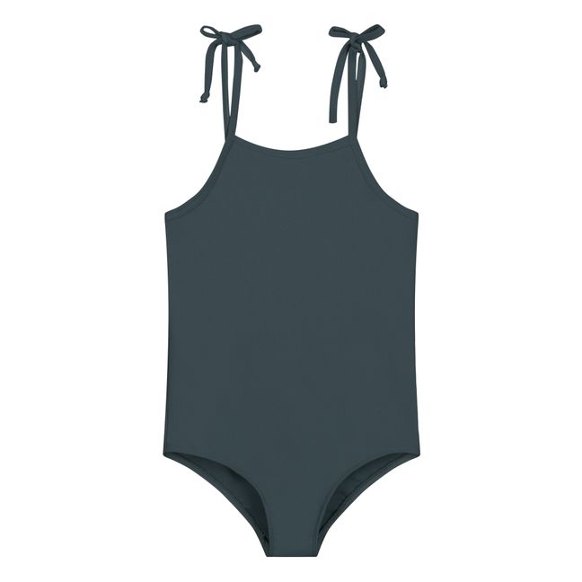 Recycled Polyamide Swimsuit Graublau