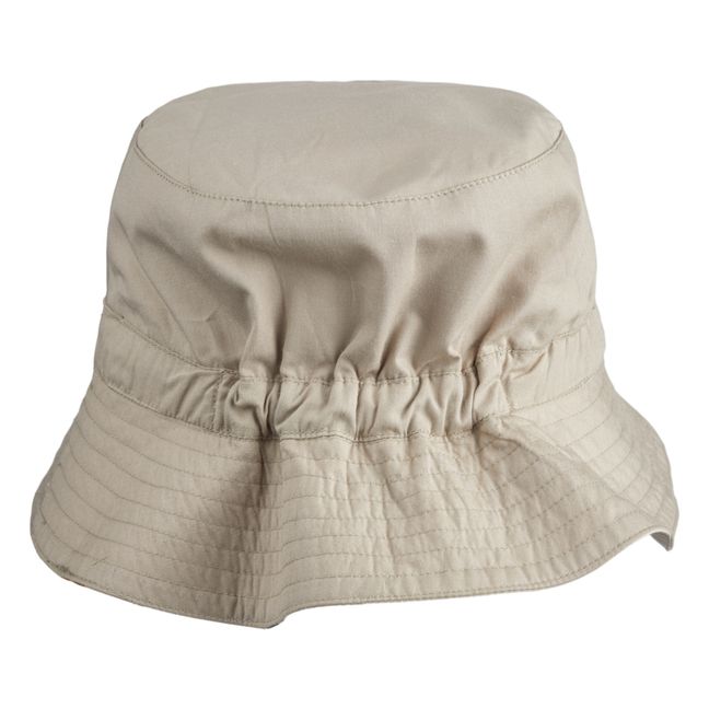 Sander Organic Cotton Reversible Anti-UV Bucket Hat Beige