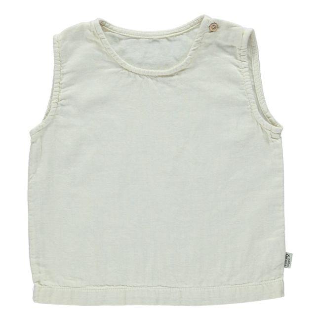 Débardeur Double Gaze de Coton Bio Ceylan | Ecru