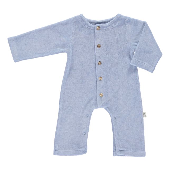 Pyjama Eponge Coton Bio Meleze | Bleu