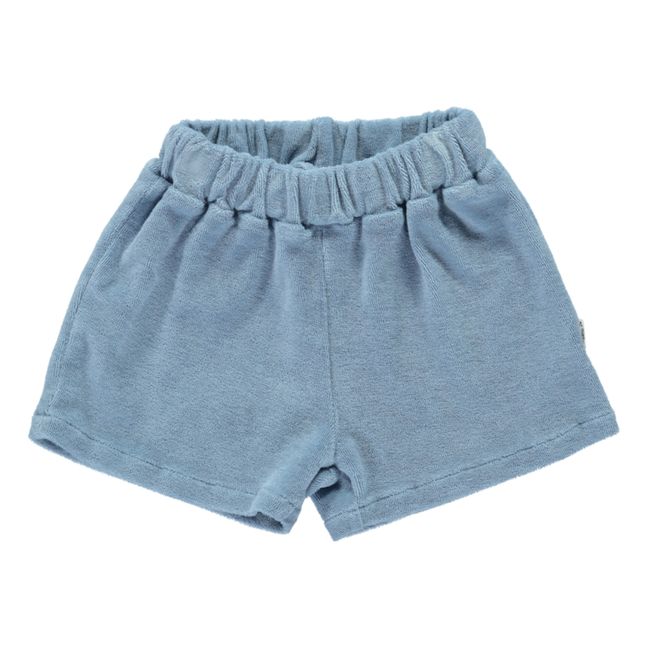 Frottee-Shorts Bio-Baumwolle Nelke | Blau