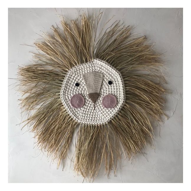 Raffia Lion Head