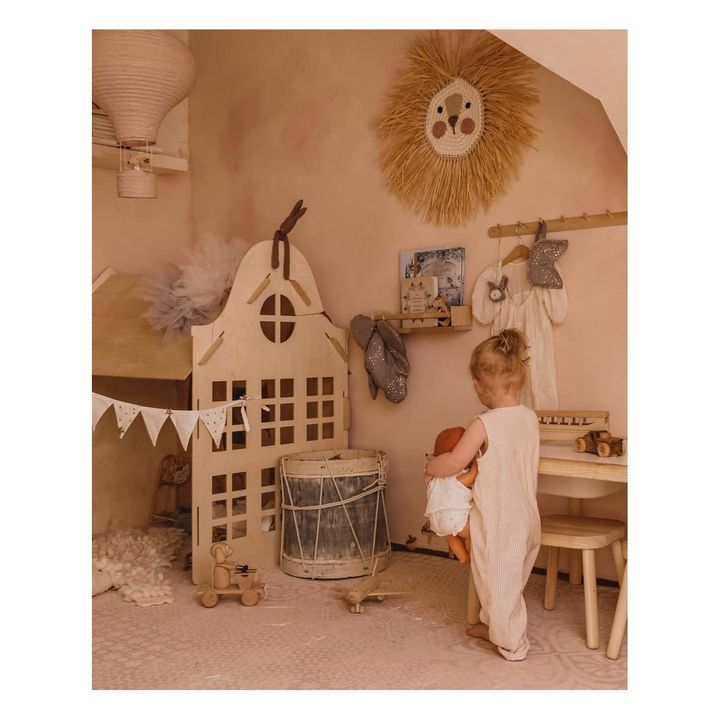 Raffia Lion Head | Beige- Product image n°1