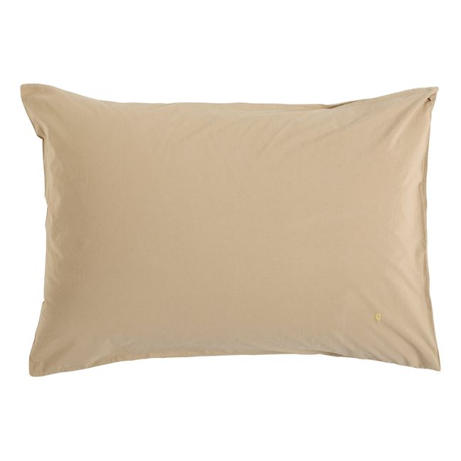 Céleste Organic Cotton Pillowcase Beige