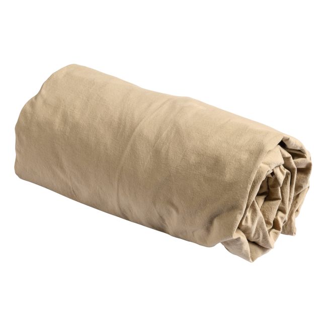Spannbettlaken aus Bio-Baumwolle Celeste  | Beige