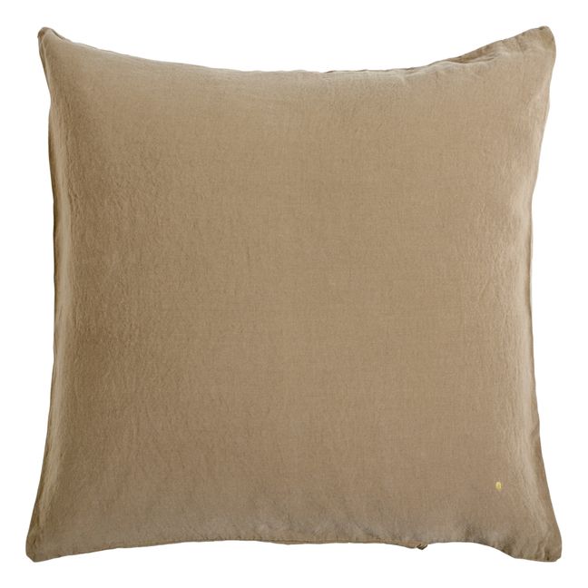 Fodera per cuscino, modello: Mona, in canapa | Beige