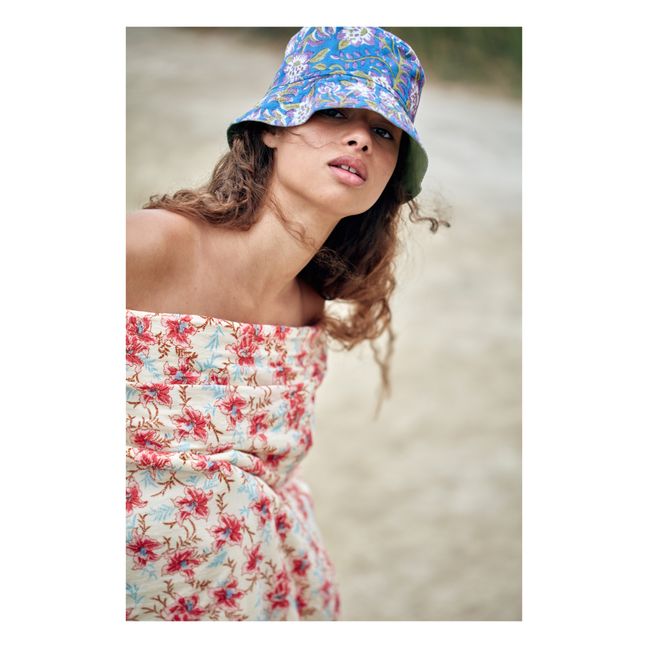 Toalla de playa Lana de algodón orgánico Rosa Fushia