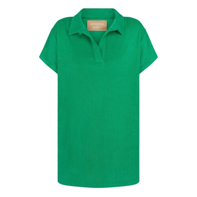 Polo Terry Cloth Dress | Green