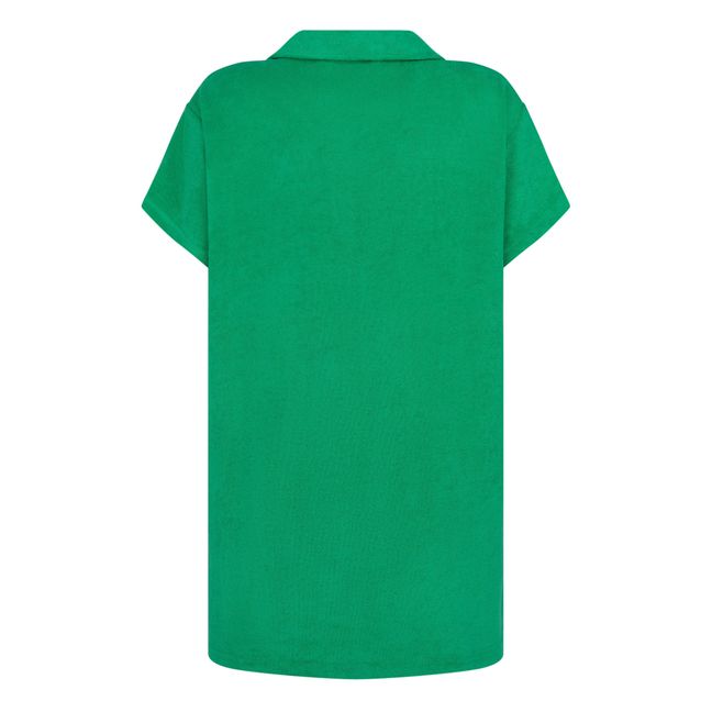 Polo Terry Cloth Dress | Grün