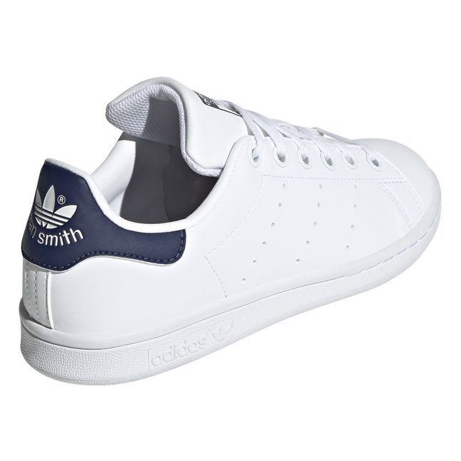 Stan Smith Leather Lace-Up Sneakers Navy blue