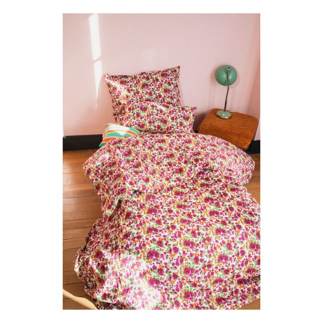 Ropa de cama de algodón Flores Crawford | Rosa