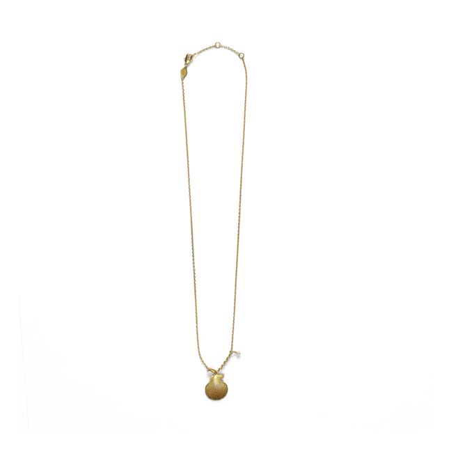 Ray Shell Necklace Gold