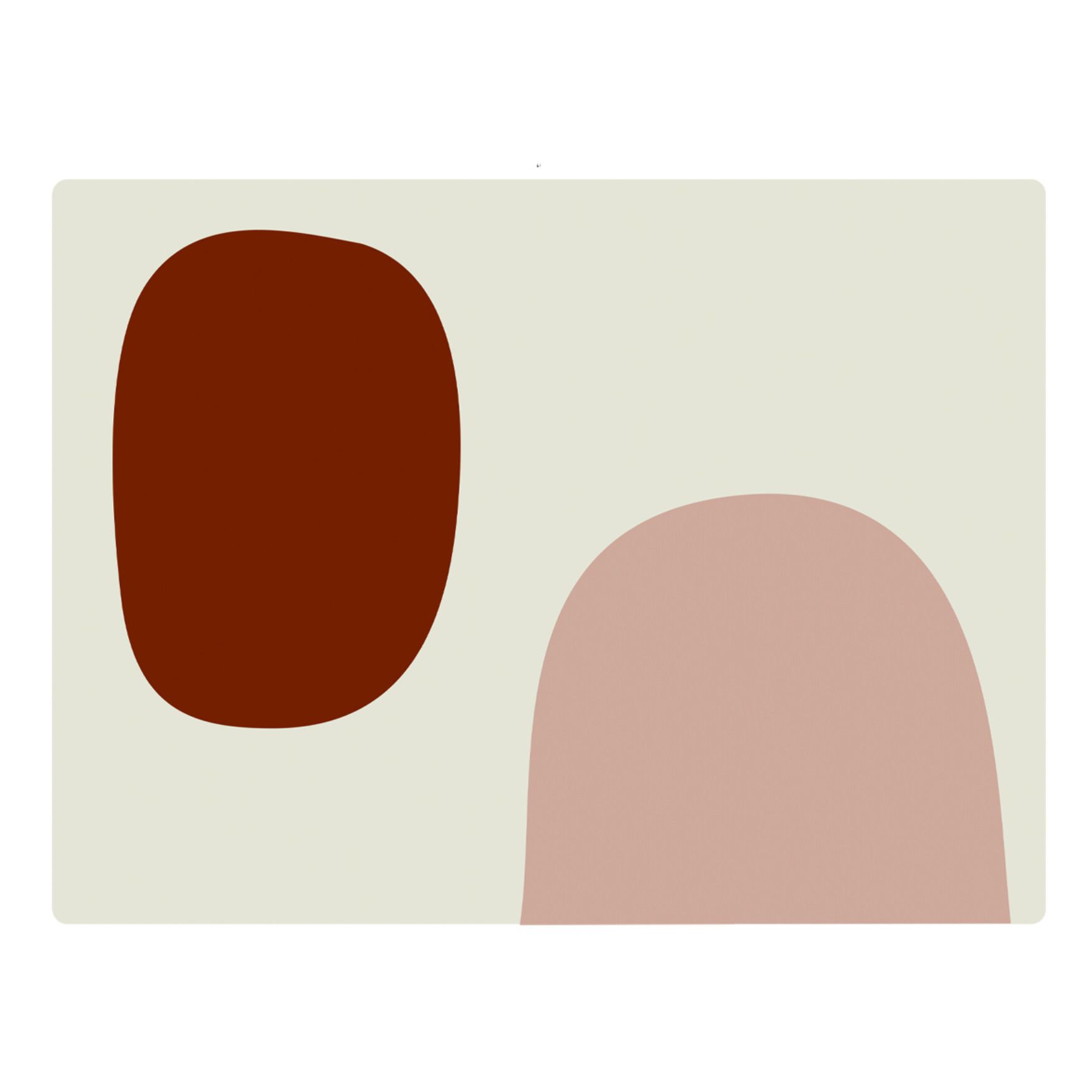 Rechteckiges Tischset | Nude- Produktbild Nr. 0