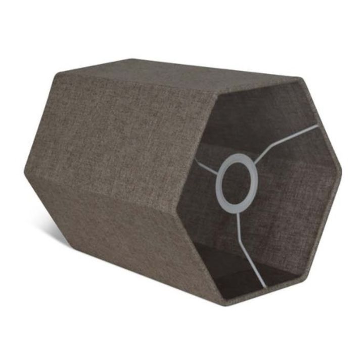 Abat-jour Hexa en lin | Lin- Image produit n°2