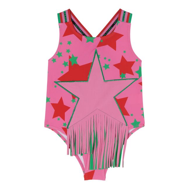 Recycled Polyamide Star Swimsuit Pink
