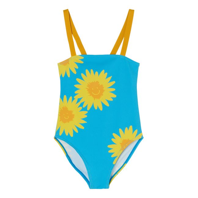 Recycled Polyamide Sunflower Swimsuit Blue