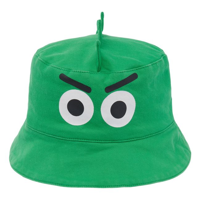 Organic Cotton Crocodile Bucket Hat Green