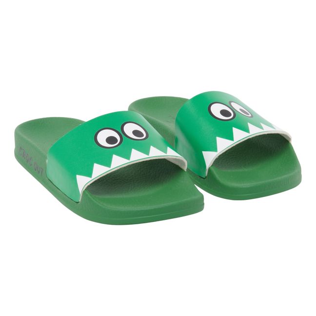 Crocodile Slides Green