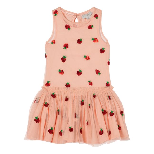 Kleid Erdbeere aus Bio-Baumwolle Rosa