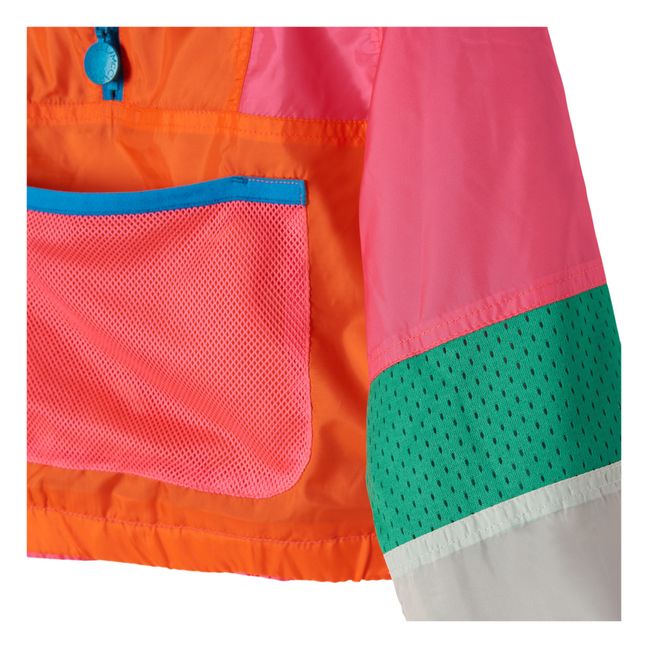 Felpa con zip, in tessuto riciclato - Collezione Active Wear - Arancione