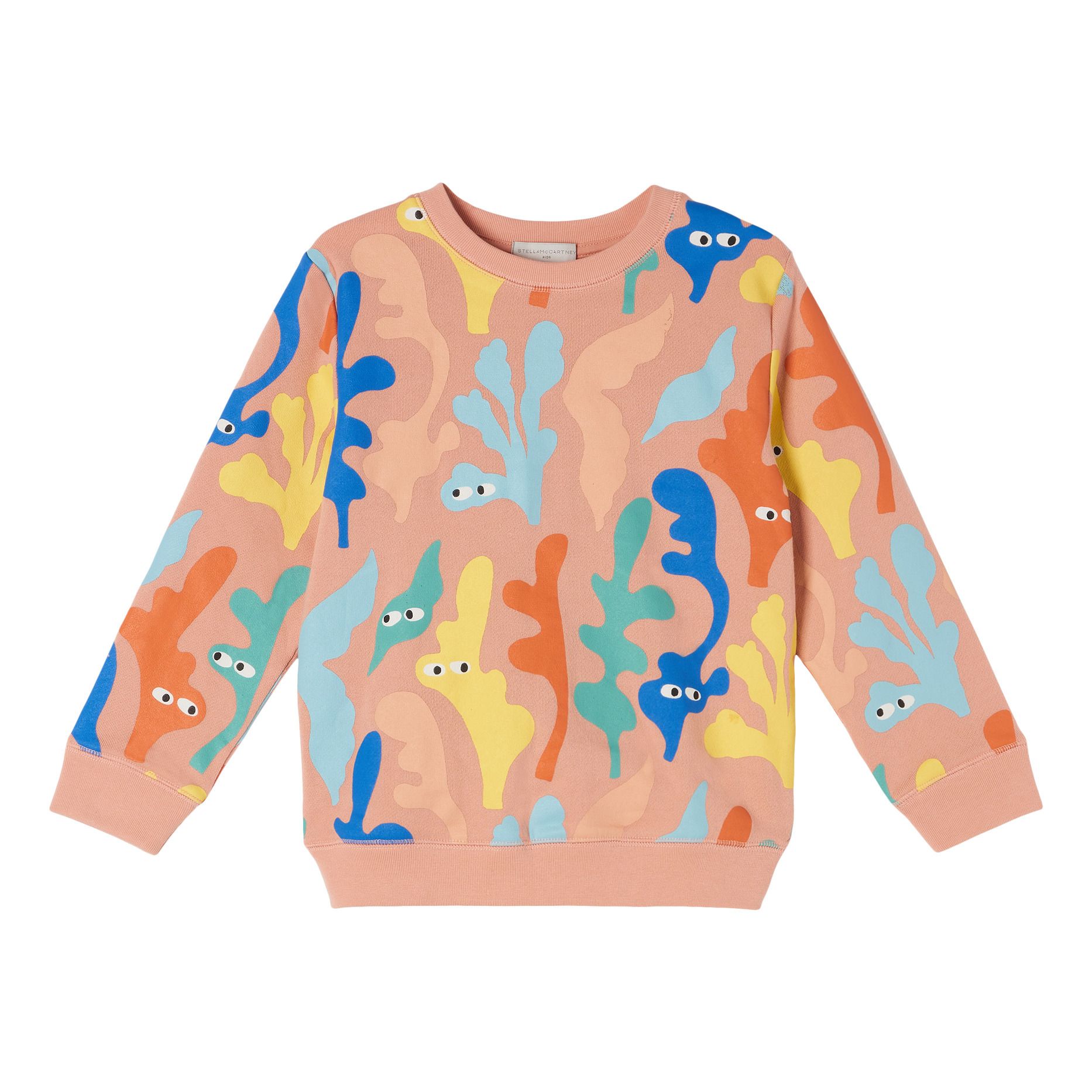 Organic Cotton Seaweed Sweatshirt Coral Stella McCartney Kids Fashion ...