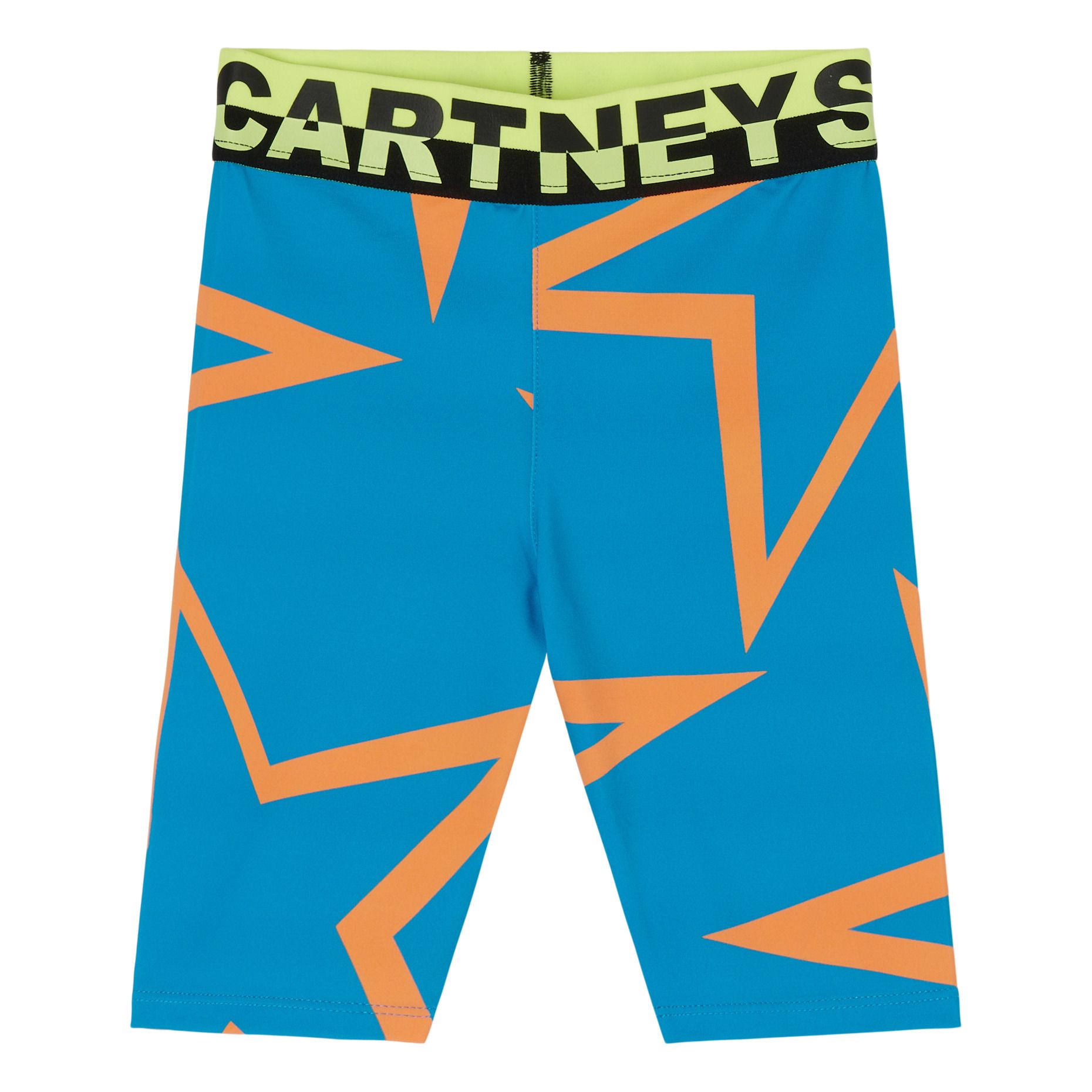 Recycled Polyamide Star Bike Shorts - Active Wear Collection - Blue- Product image n°0