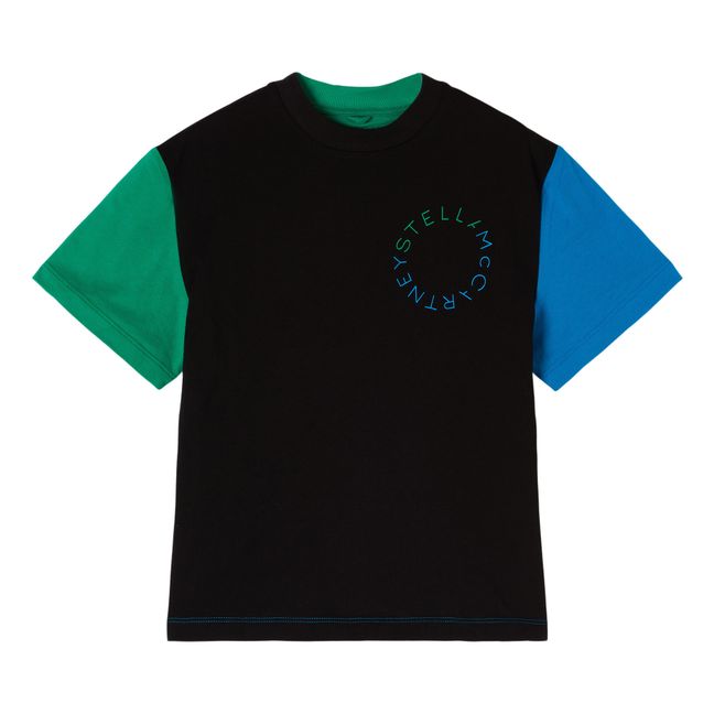 Camiseta Colorblock Oversize - Colección Active Wear - Negro