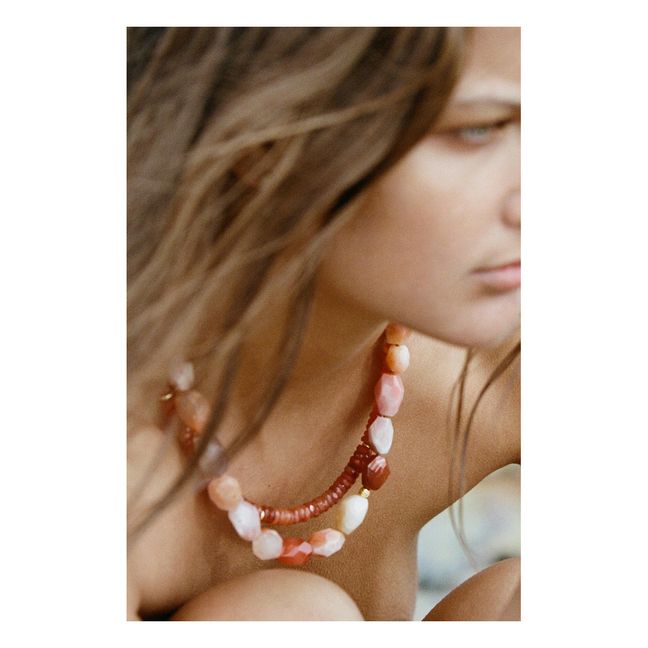 Halskette Flamingo  Terracotta