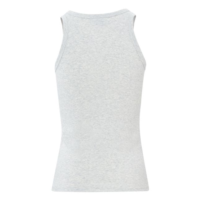 Iconic Organic Cotton Tank Top - Women’s Collection - Grigio chiné