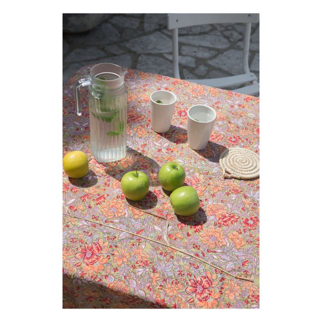 Tischdecke Carla aus Bio-Baumwolle Pfirsichfarben