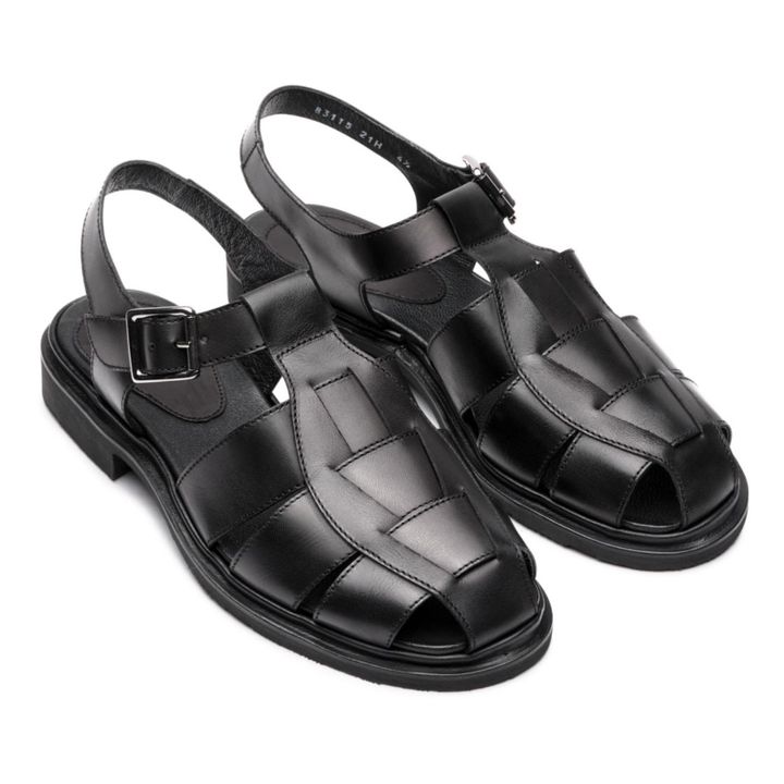 Iberis Smooth Sandals | Negro- Imagen del producto n°3