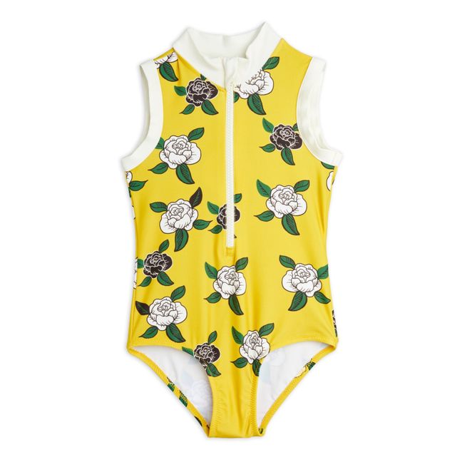 Recycled Polyamide Rose Swimsuit Yellow