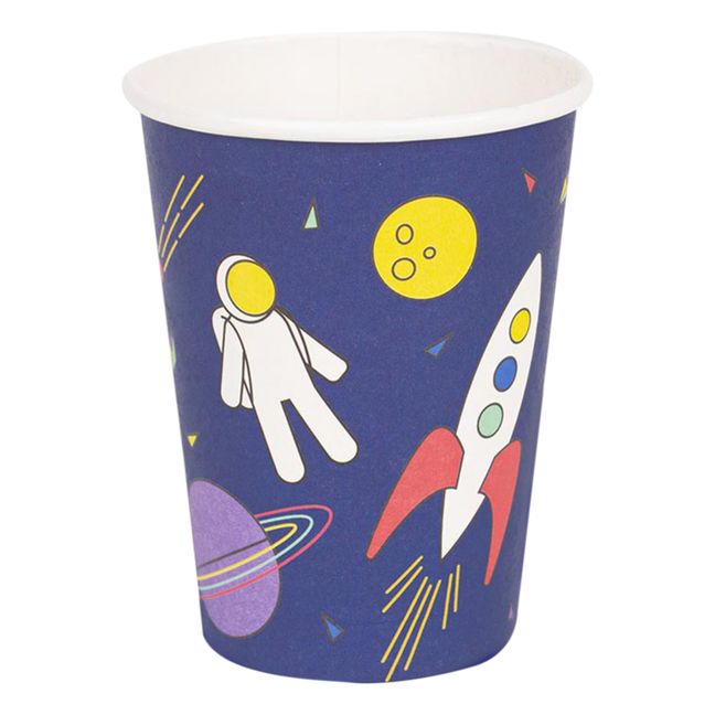 Cosmos Cardboard Cups - Set of 8