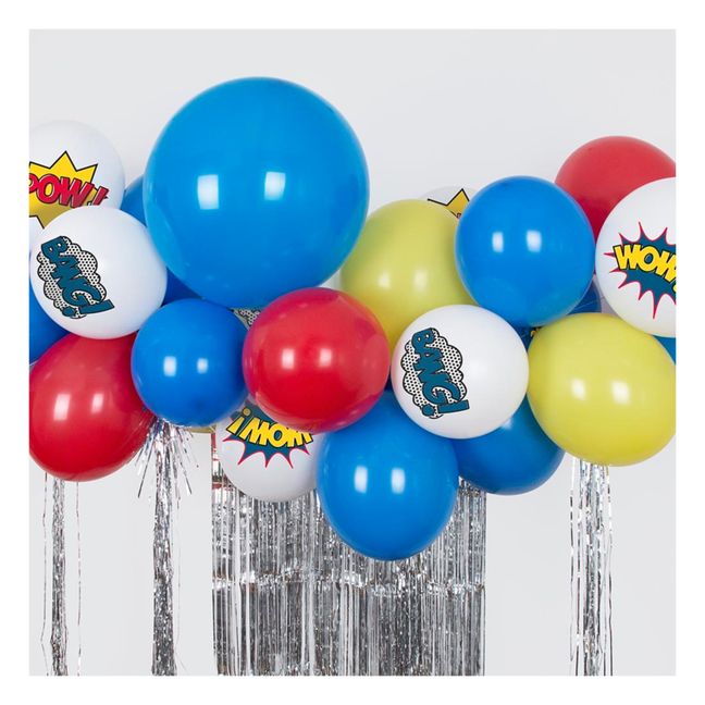 Luftballons mit Superheldenaufdruck - 5er-Set